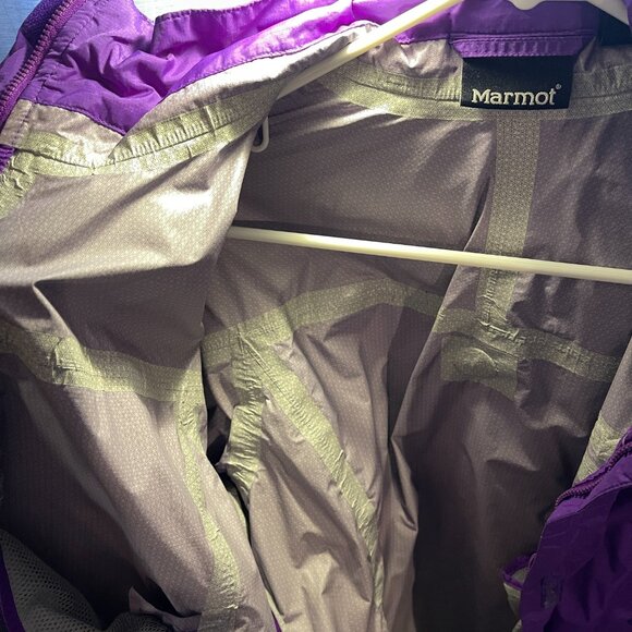 MARMOT Purple precip rain jacket SZ. med Wmn's - Picture 4 of 10